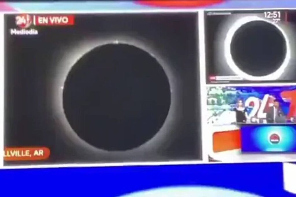 El video viral del eclipse ‘testicular’ en un noticiero en vivo en la televisión mexicana