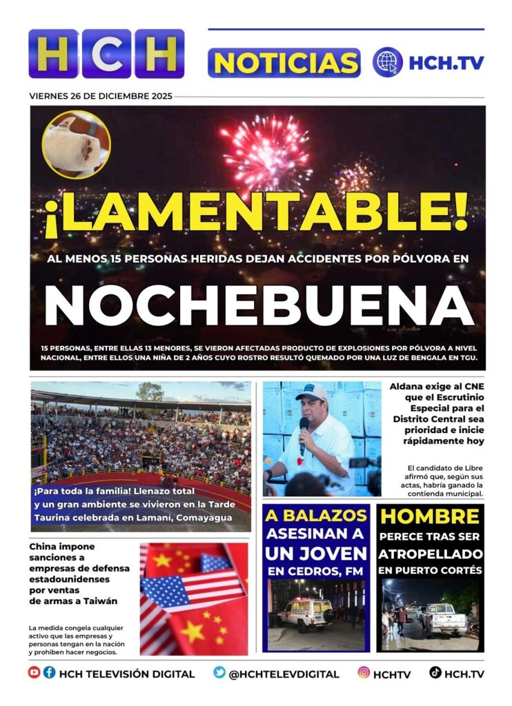 Portada HCH 26 de diciembre del 2025