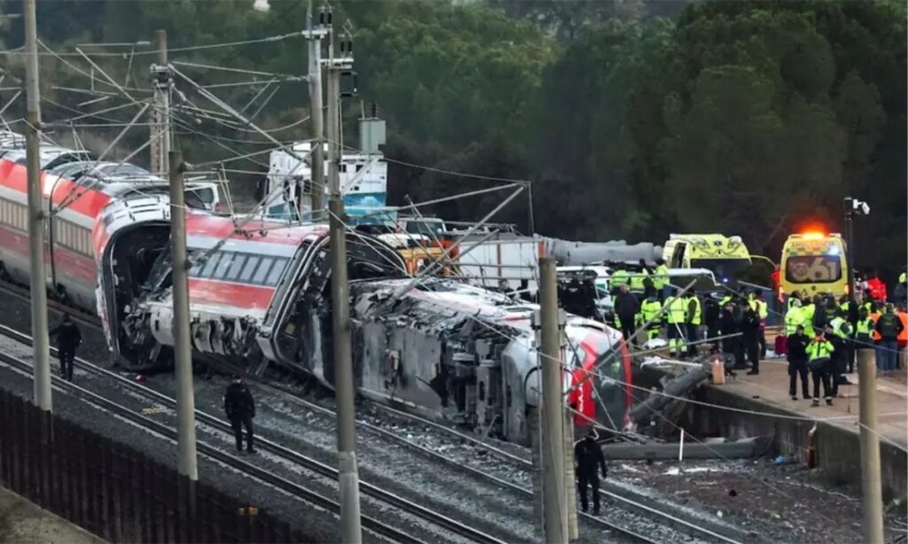 Choque de dos trenes en España