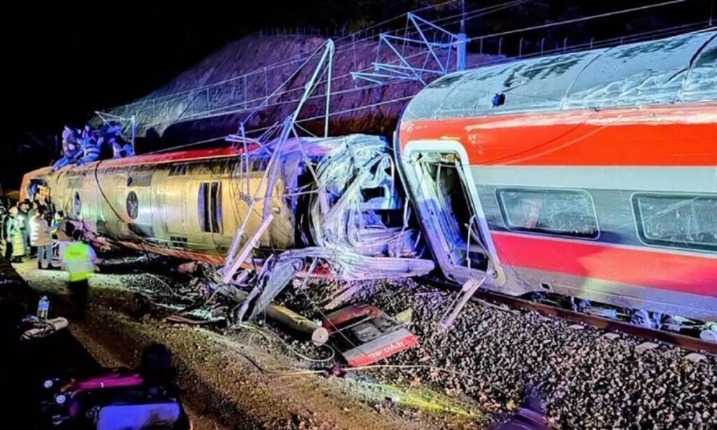 Choque de dos trenes en España