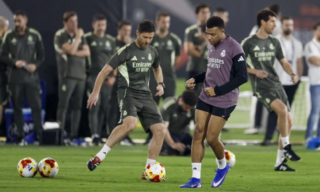 El Real Madrid entrena con Mbappé, pero sin Rüdiger, Mendy ni Trent