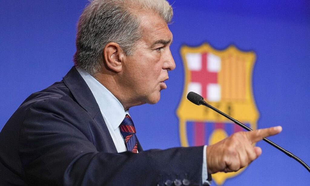 Joan Laporta explota contra el arbitraje ante el Atlético