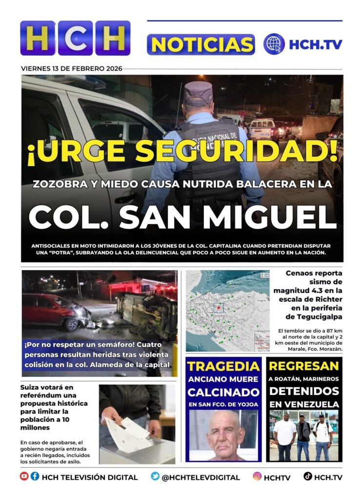 Portada HCH 13 de febrero del 2026