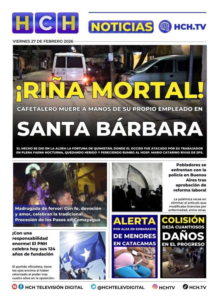 Portada HCH 27 de febrero del 2026