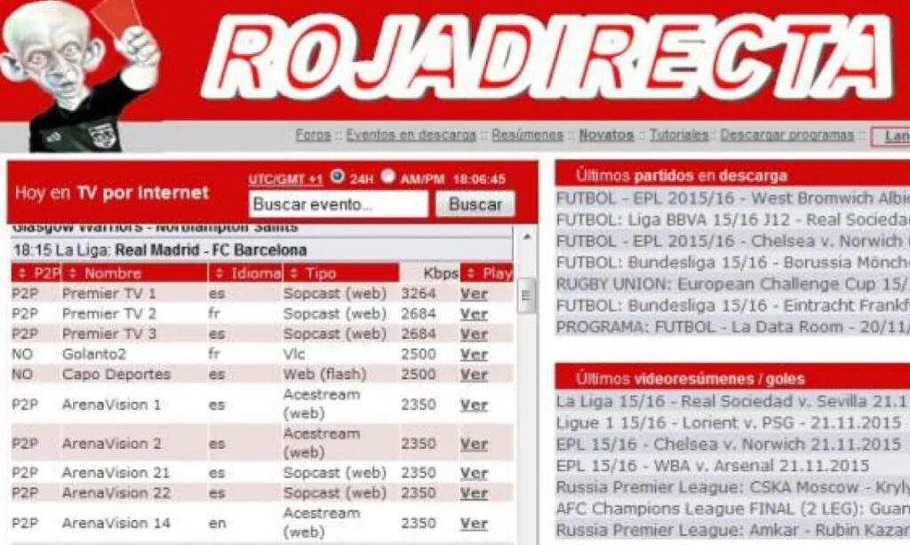 ¡Reventado! Creador de Rojadirecta comparece ante un juez