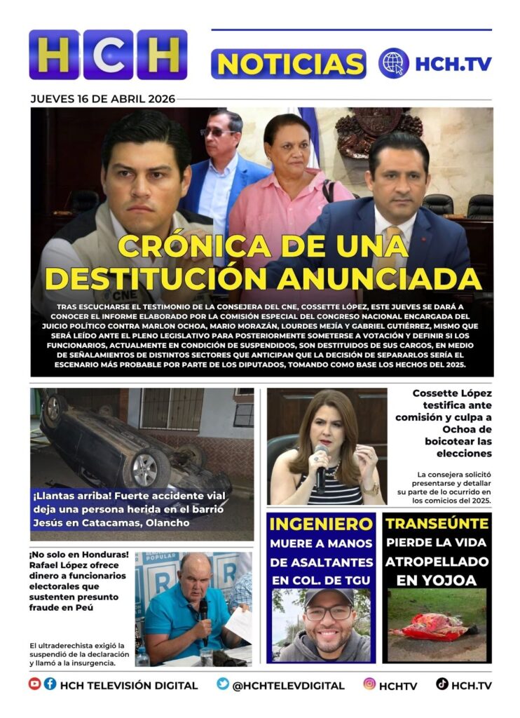 Portada HCH 16 de abril del 2026