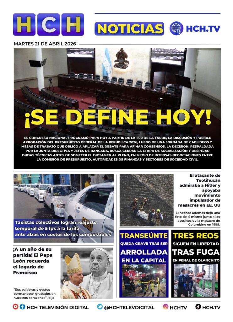 Portada HCH 21 de abril del 2026