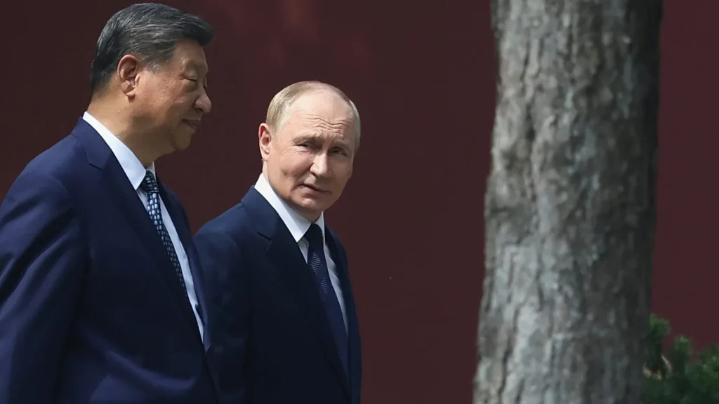 Putin llega a china