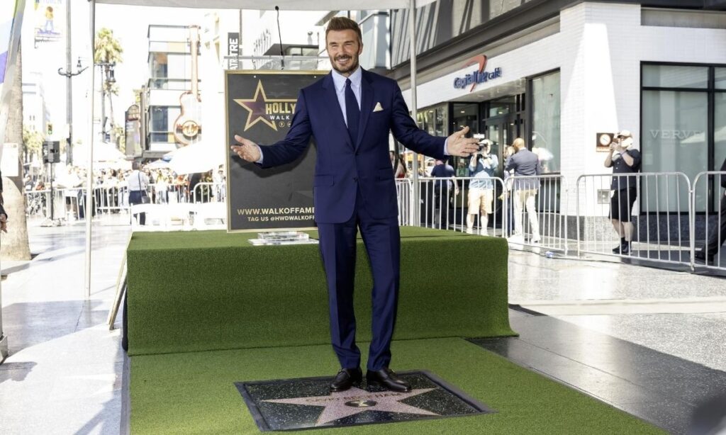 David Beckham forma parte del Paseo de la Fama