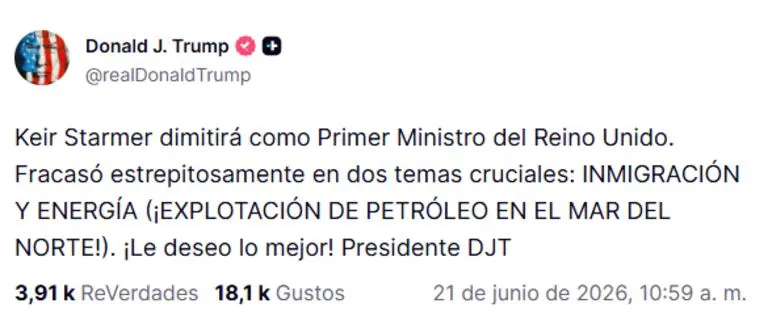 Keir Starmer, anunció su renuncia como primer ministro del Reino Unido, tras meses de presión política, y que dedicará más tiempo a su familia.