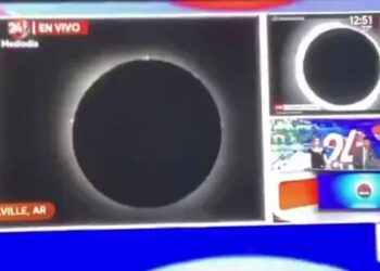 El video viral del eclipse ‘testicular’ en un noticiero en vivo en la televisión mexicana
