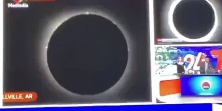 El video viral del eclipse ‘testicular’ en un noticiero en vivo en la televisión mexicana