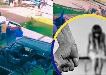 Video captan agresión a mujer durante pelea entre simpatizantes de partido político