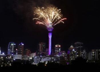 Nueva Zelanda recibió el 2026 con espectáculo de fuegos artificiales