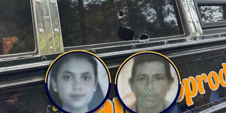 Identifican a las dos personas asesinadas dentro del bus de Güinope