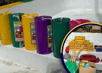¡Del lobo, un pelo! Decomisan “un poquito” de pólvora el SPS, incluyendo los famosos “tumba casas”