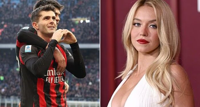 ¡Nadie lo vio venir! El presunto romance entre Christian Pulisic y Sydney Sweeney que se evidenció en un partido del AC Milán