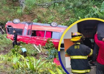 ¡Tras amenizar fiesta! Banda musical sufre aparatoso accidente en Intibucá