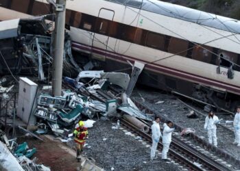 Choque de dos trenes en España