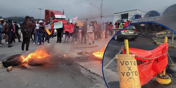 ¡Protestas! Con bloqueos en la CA-5 y otras vías, colectivos de Aldana exigen voto por voto municipal