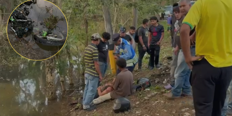 Terrible choque de dos jóvenes contra una rastra deja un muerto y un herido en Peña Blanca, Cortés
