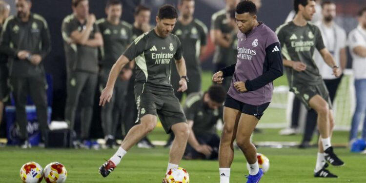 El Real Madrid entrena con Mbappé, pero sin Rüdiger, Mendy ni Trent