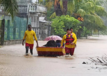 Fuertes lluvias en Atlántida