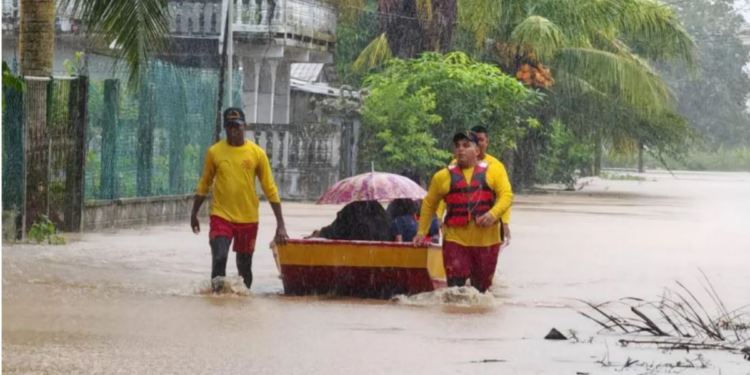 Fuertes lluvias en Atlántida
