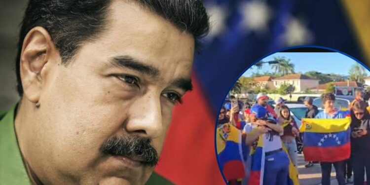 Con un “Gracias Trump”, venezolanos radicados en EE.UU. celebran la caída de Nicolás Maduro