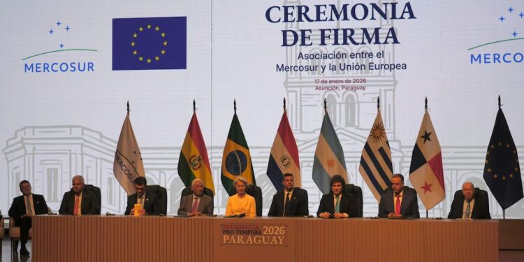 Con Milei y sin Lula da Silva, el Mercosur y la Unión Europea sellaron hoy un histórico acuerdo en Paraguay