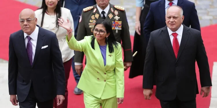 La presidenta encargada de Venezuela presenta el informe de gestión en nombre de Maduro