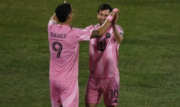 El Inter Miami de Messi venció 2-1 a Atlético Nacional en Colombia y logró su primera victoria en la pretemporada