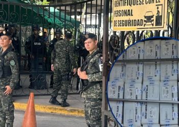 ¡Doblan blindaje! Bajo fuerte resguardo militar, las maletas electorales en el Centro Logístico del CNE