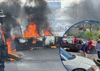 ¡Más protestas! Hasta un carro queman los colectivos de Aldana exigiendo voto por voto municipal