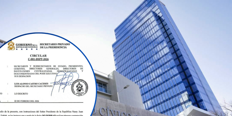 Prohíben contratación de personal, nombramientos o ascensos sin la autorización del mandatario Asfura o el Secretario Privado de la Presidencia