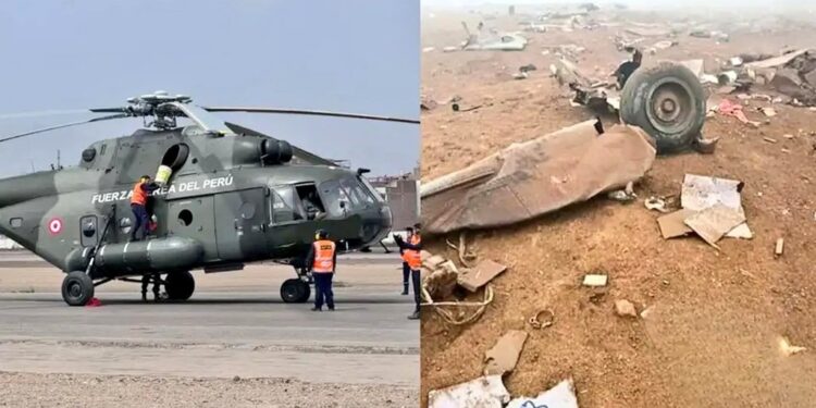 Fallecen 15 personas, entre ellas 7 menores, en accidente de helicóptero militar de Perú