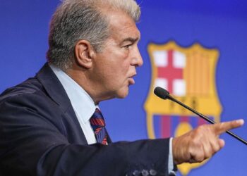 Joan Laporta explota contra el arbitraje ante el Atlético