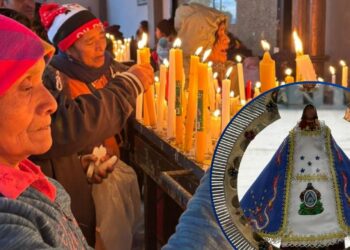 La Capilla de Las Velas se llena de fieles que llegan con sus peticiones a la Virgen de Suyapa