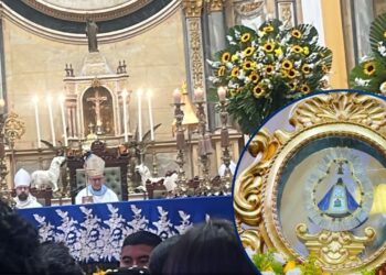 Monseñor Nacher presidió eucaristía solemne a Suyapa con la presencia del presidente Asfura y otras autoridades