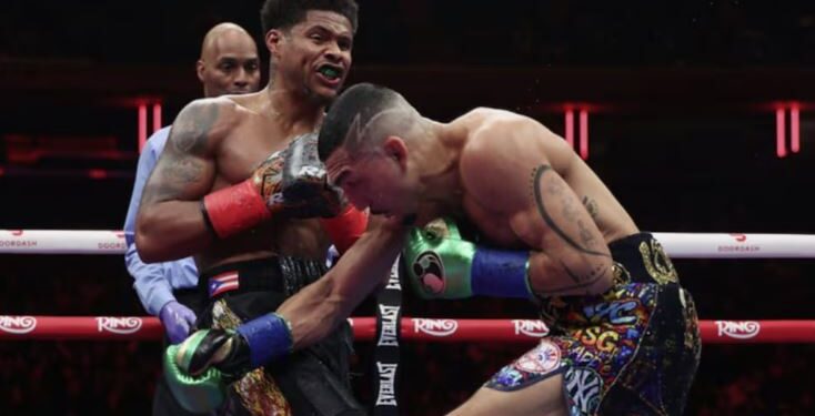 ¡Dolorosa derrota! Shakur Stevenson domina a Teófimo López y se convierte en campeón de peso superligero