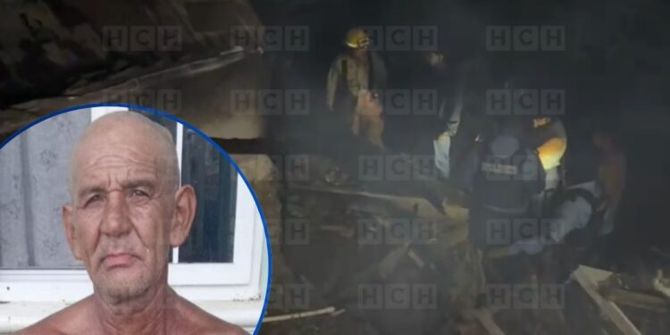 ¡Triste! Adulto mayor perece calcinado en su casa en San Francisco de Yojoa