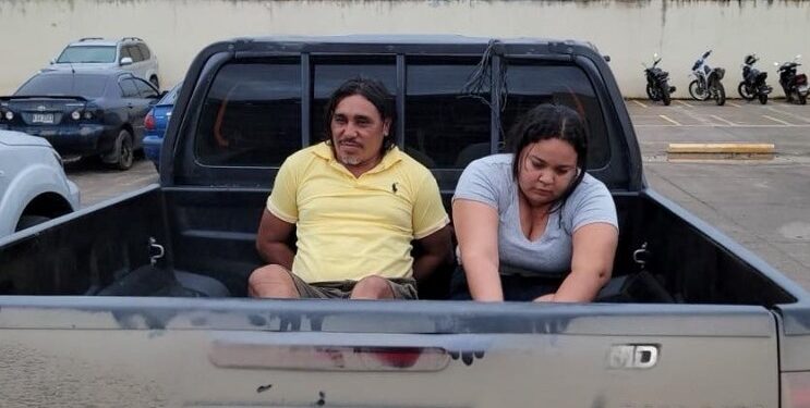 Cae pareja que fingía ser de la pandilla 18 para extorsionar en Olanchito, según la Policía