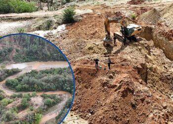 Desmantelan minera ilegal que extraía oro en río de Olancho