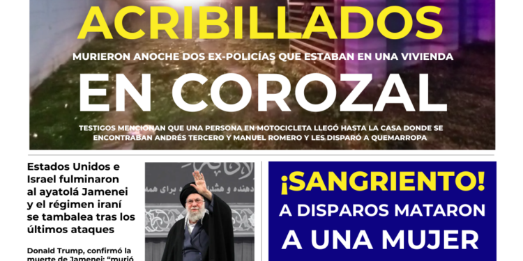 Portada domingo 1 de marzo de 2026