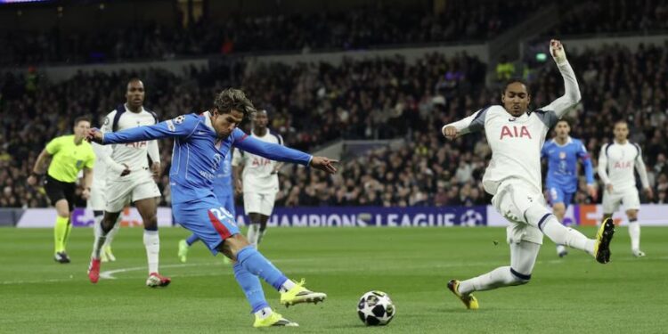 Atlético de Madrid cae con el Tottenham, pero se clasifica a los cuartos de Final en la Champions League