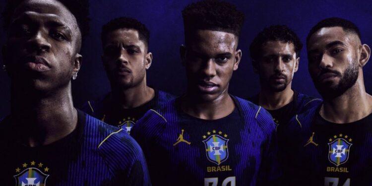 Brasil y Jordan presentaron el segundo uniforme que la Selección utilizará en el Mundial