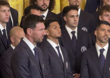 David Ruiz, Lionel Messi y el plantel del Inter de Miami presentes en la visita a la casa blanca