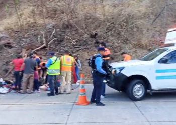 Una persona muerta y varias heridas deja accidente de tránsito en la carretera al sur del país, sector de cuesta de La Moramulca