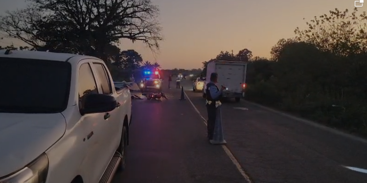 ¡Terrible! Motociclista perece tras sufrir accidente de tránsito en la carretera de El Progreso hacia Tela