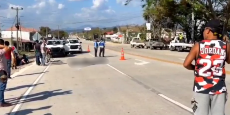 Hombre muere tras ser atropellado por un vehículo en el desvío a San Marcos de Ocotepeque